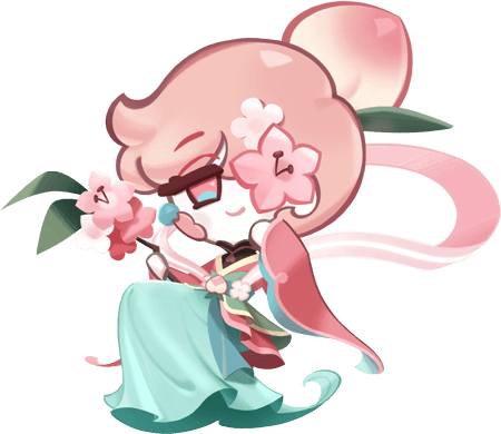 Peach Blossom Cookie Portrait